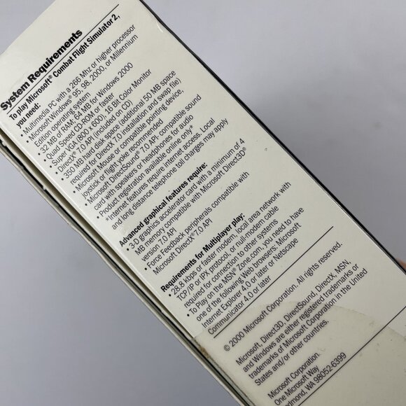 Combat Flight Simulator 2: WW II Pacific Theater, 2000, Big Box, New & Sealed - Picture 5 of 8